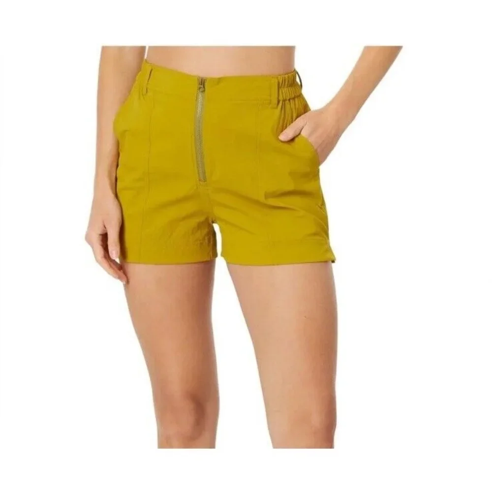 Madewell Taiyaki Zip Hike Shorts Circus lime Green Size Medium